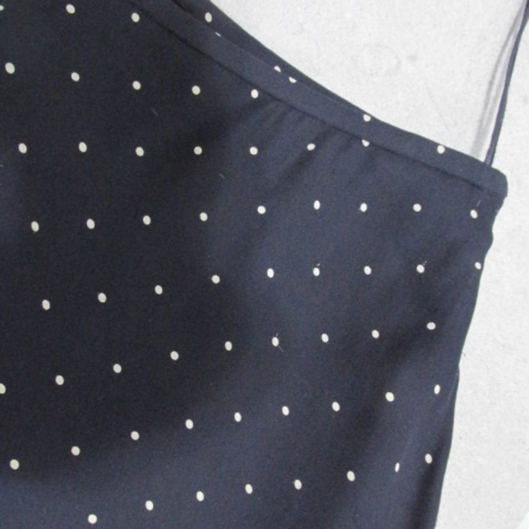 Lauren Full Midi Skirt, Dark Navy with Polka Dots, Size 8 - Picture 4 of 6